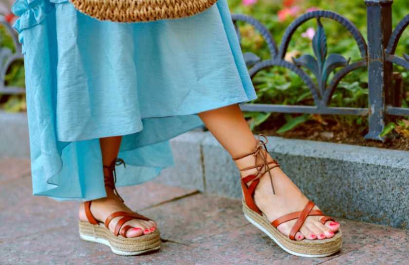 Strappy Sandals for Feminine Ankara Gowns