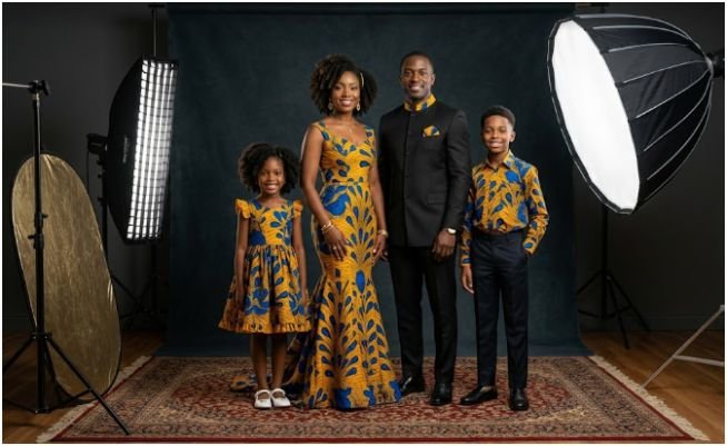 Formal Photoshoot Blueprint for Ankara Family Outfits