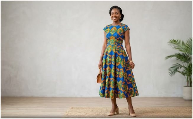 Classy Ankara Midi Gowns for Church