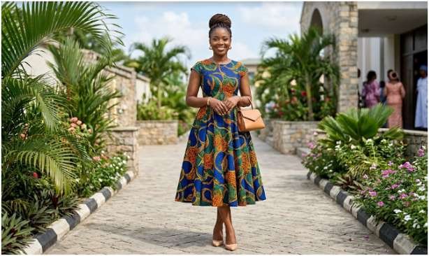 Modest Maxi Ankara Church Outfits