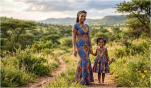 Mother and daughter Ankara styles