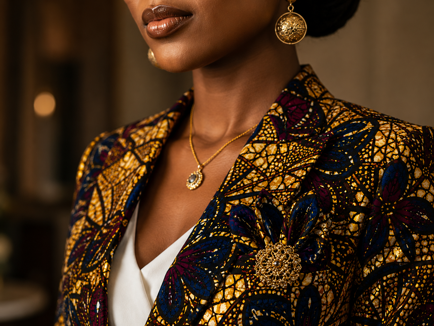 Ankara accessories and pocket square