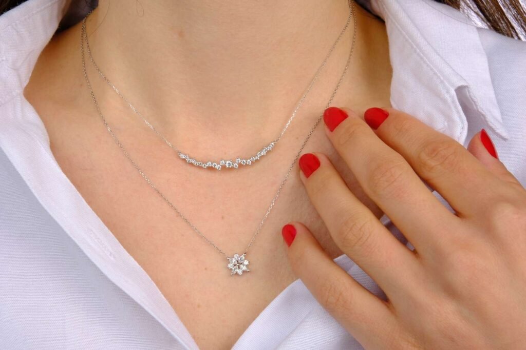 sterling silver birthstone necklace